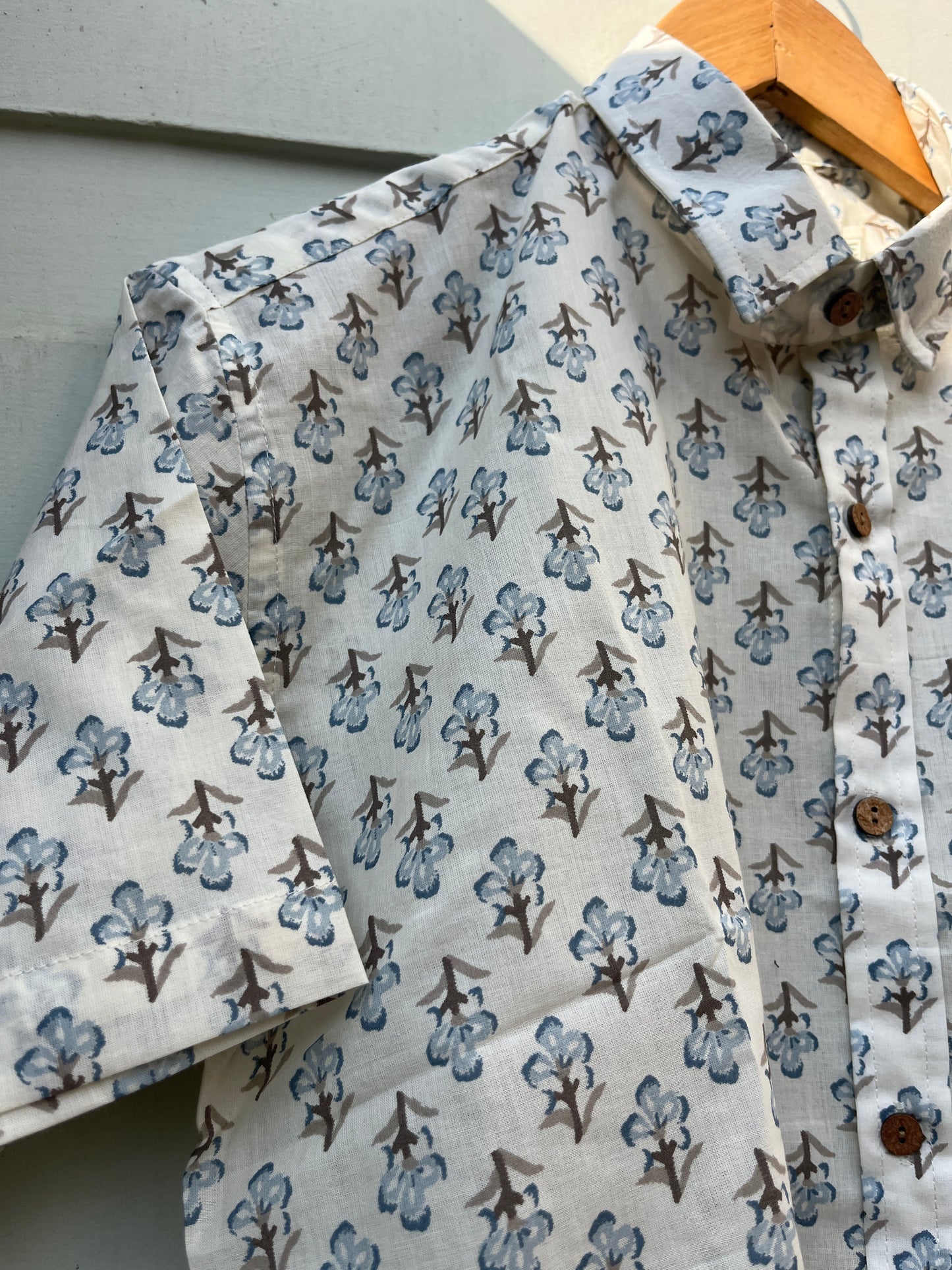 Cotton Seed Hand Block Printed Shirt