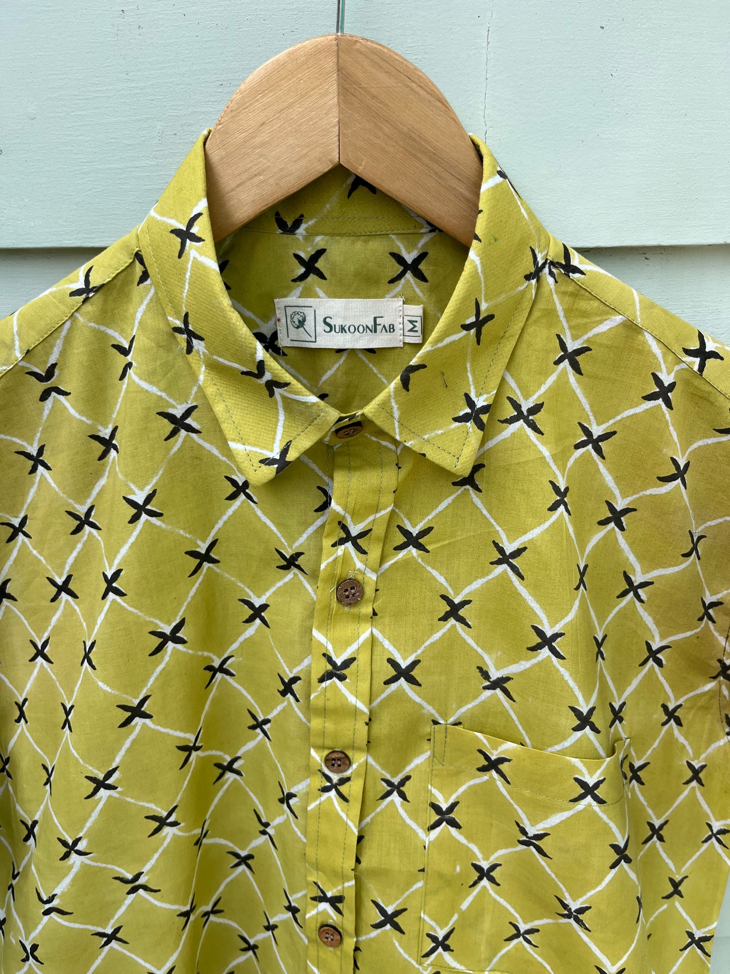 Green Pastel Floral Printed Cotton Shirt