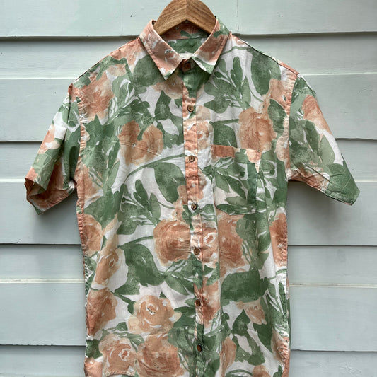 Cool Floral Printed Cotton Shirt