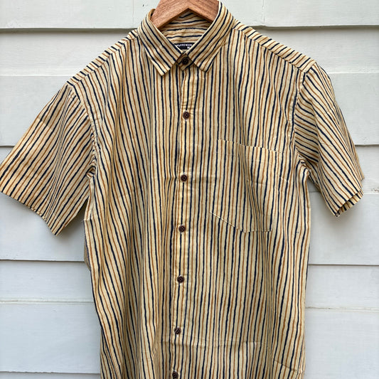 Brownish Stripes Printed Shirt