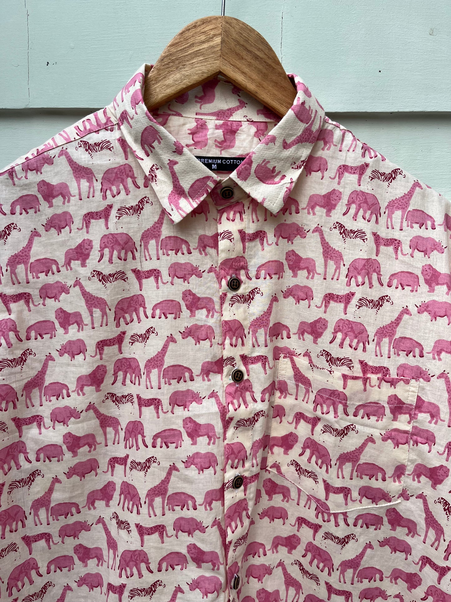 Wild in Pink Printed Cotton Shirt