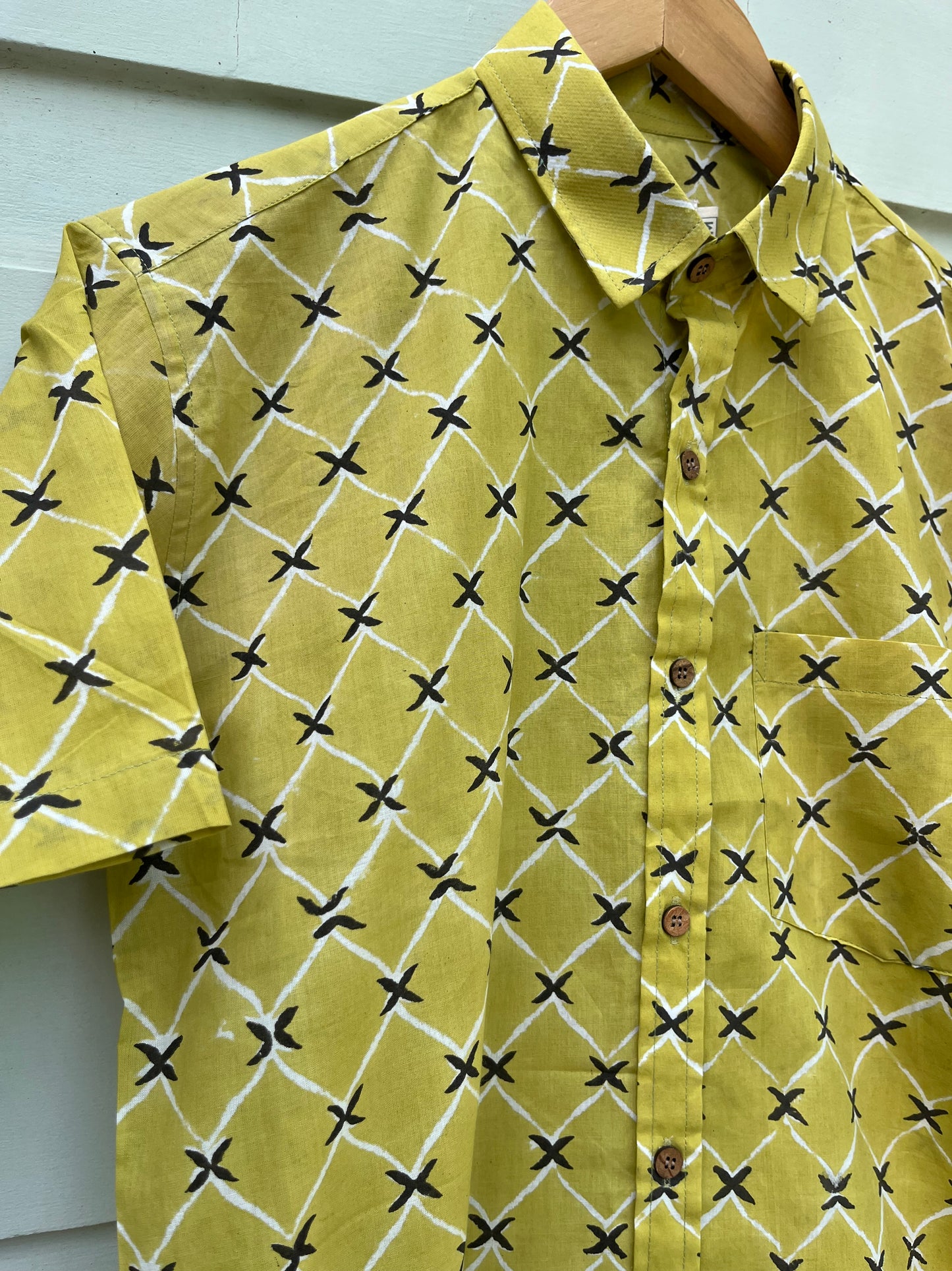 Green Pastel Floral Printed Cotton Shirt