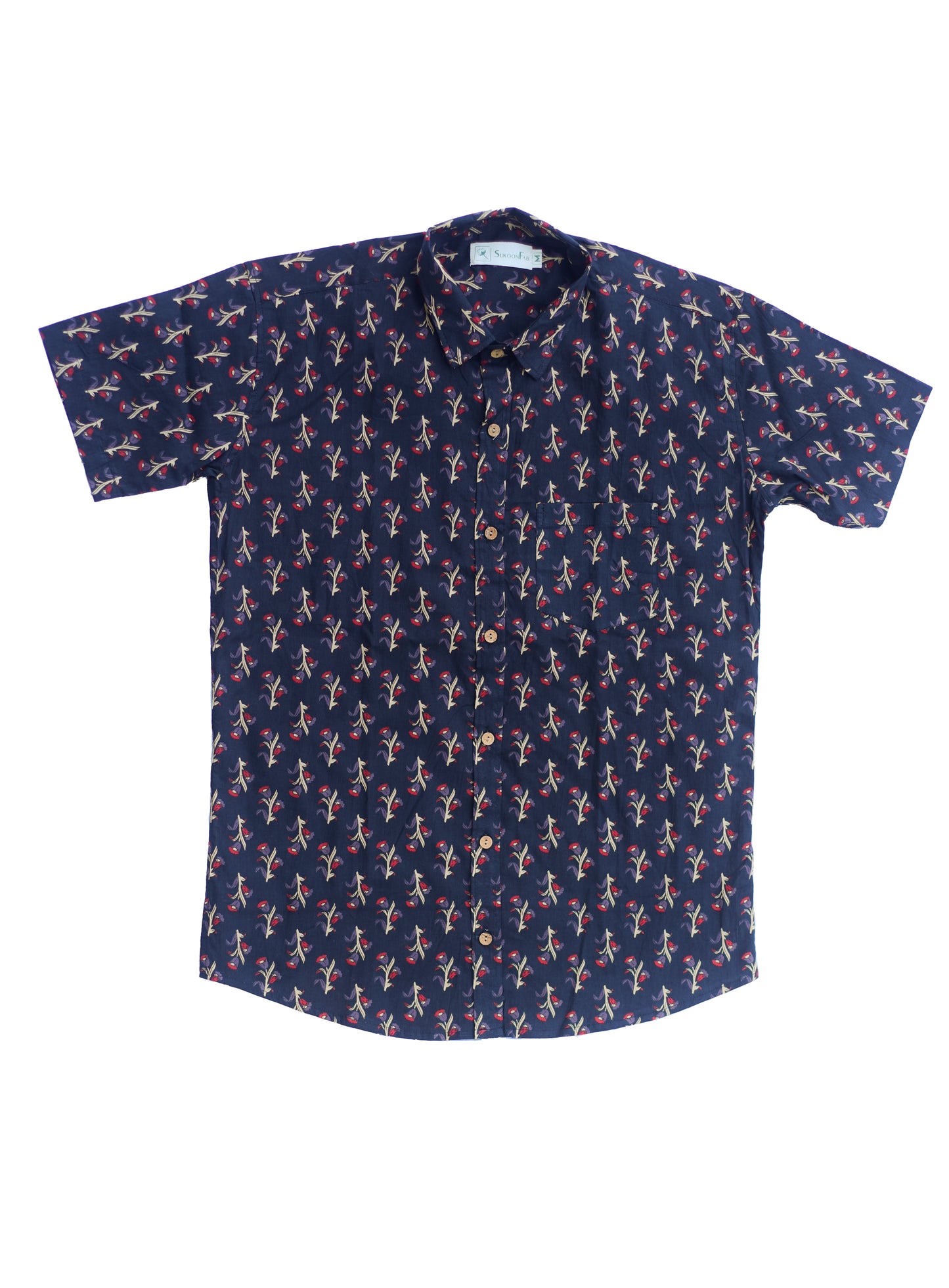 Iridium Printed Cotton Shirt