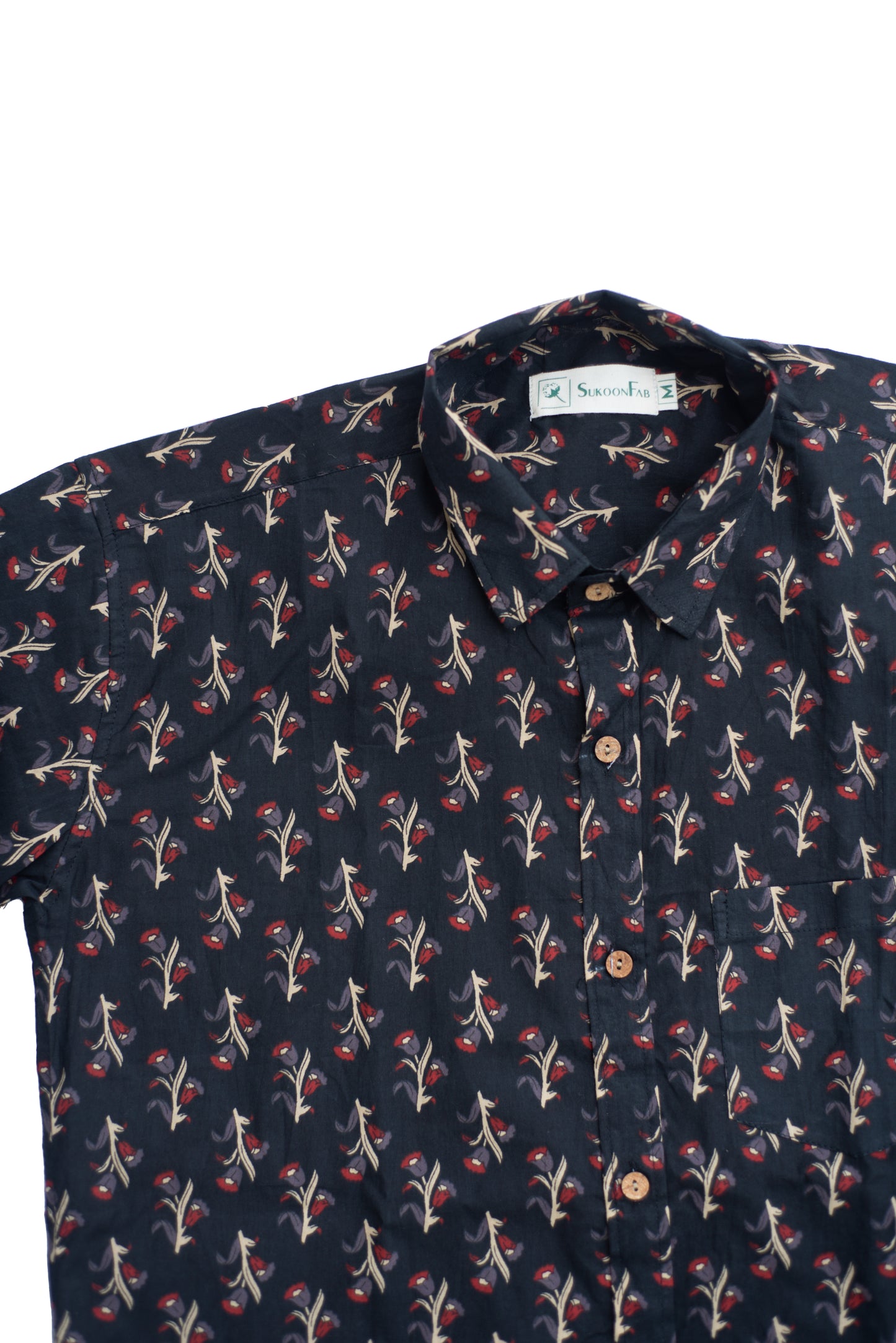 Iridium Printed Cotton Shirt