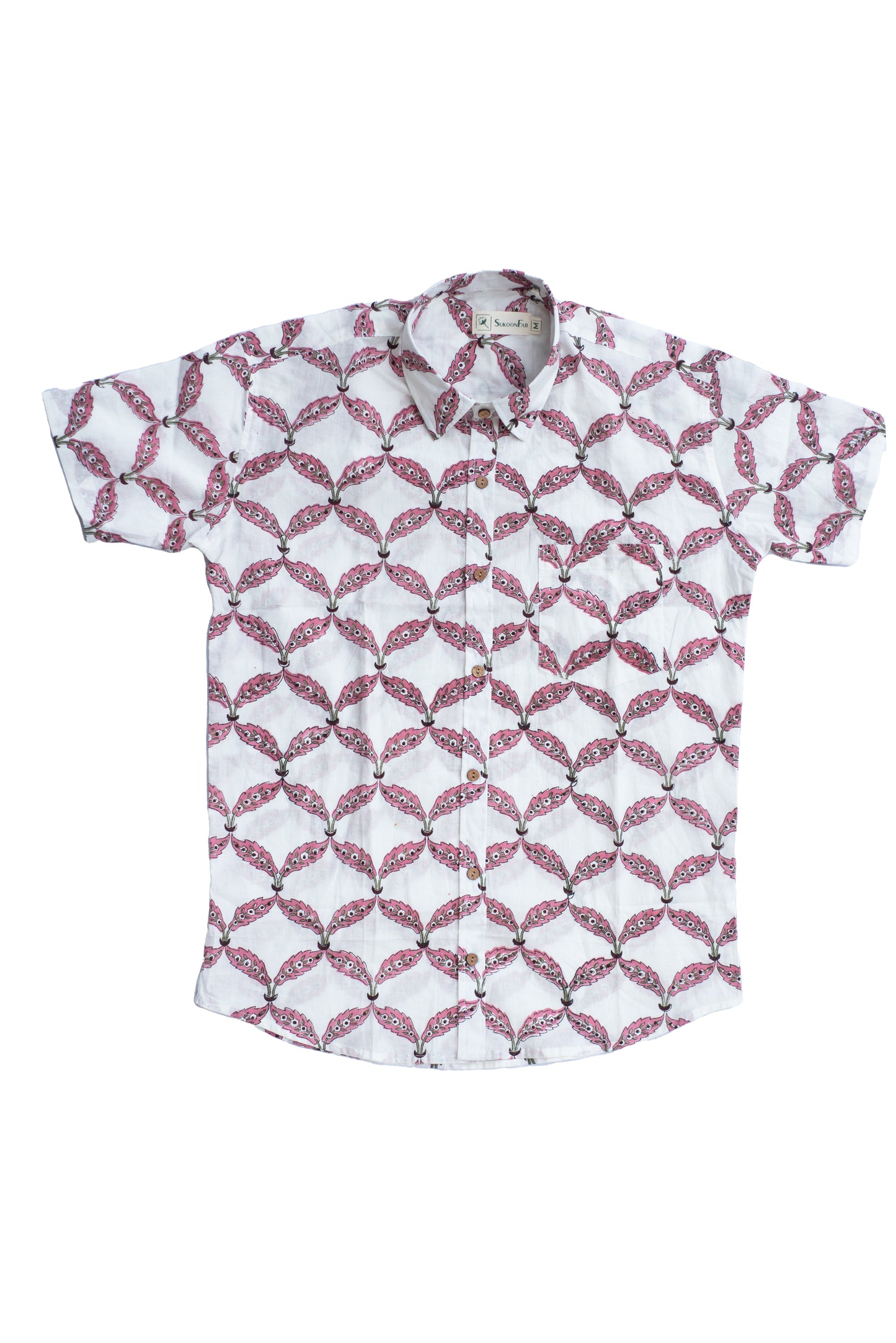 Martini Block Printed Cotton Shirt