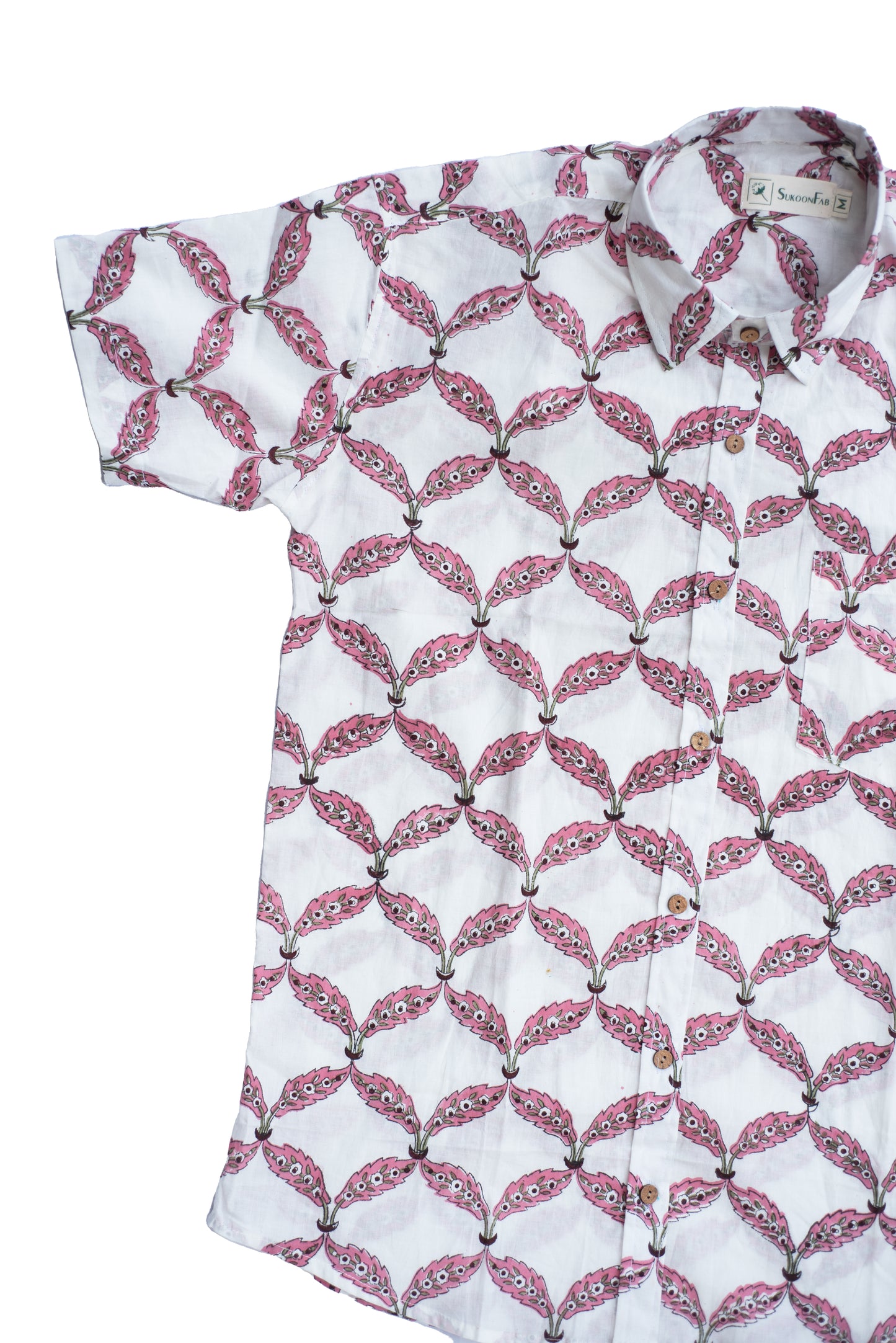 Martini Block Printed Cotton Shirt