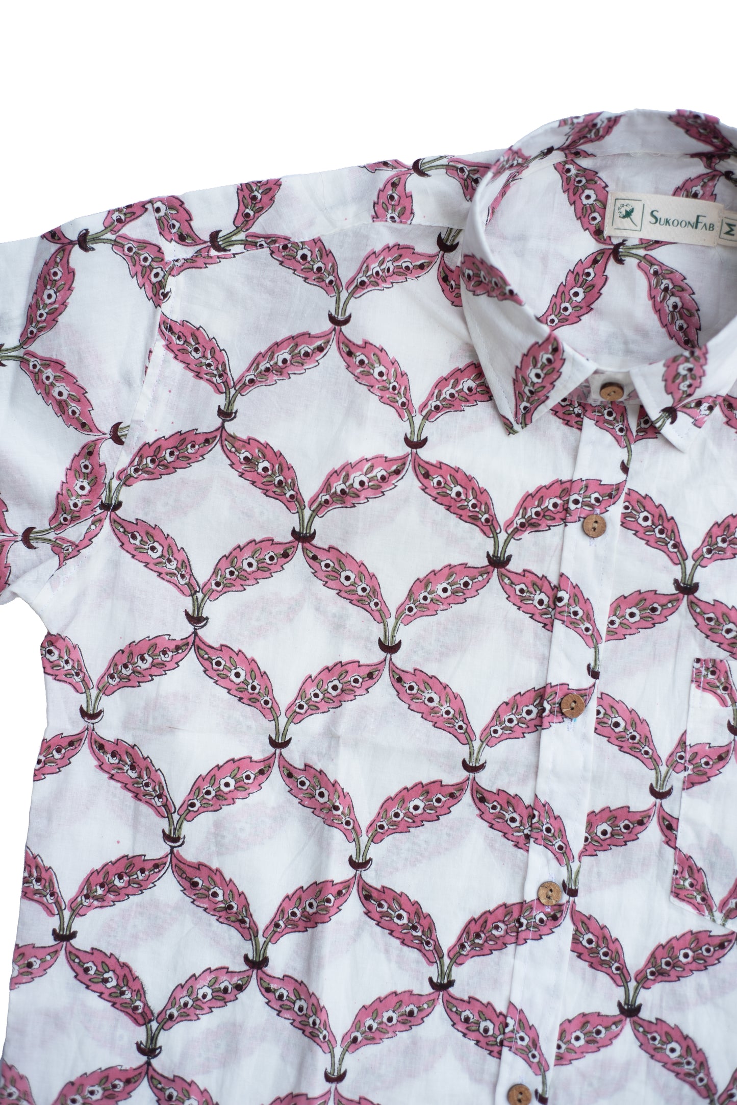 Martini Block Printed Cotton Shirt