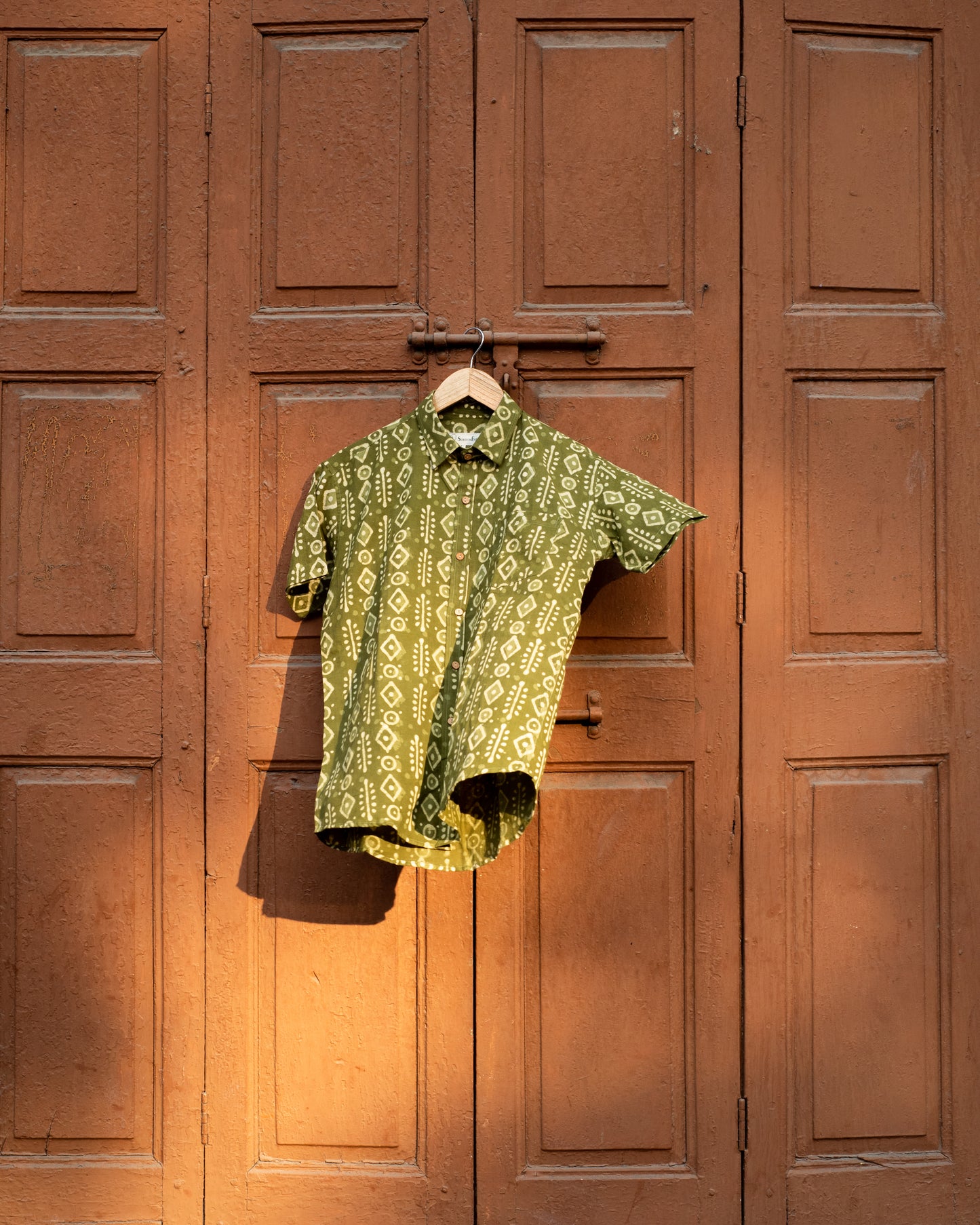 Hemlock Dabu Block Printed Cotton Shirt