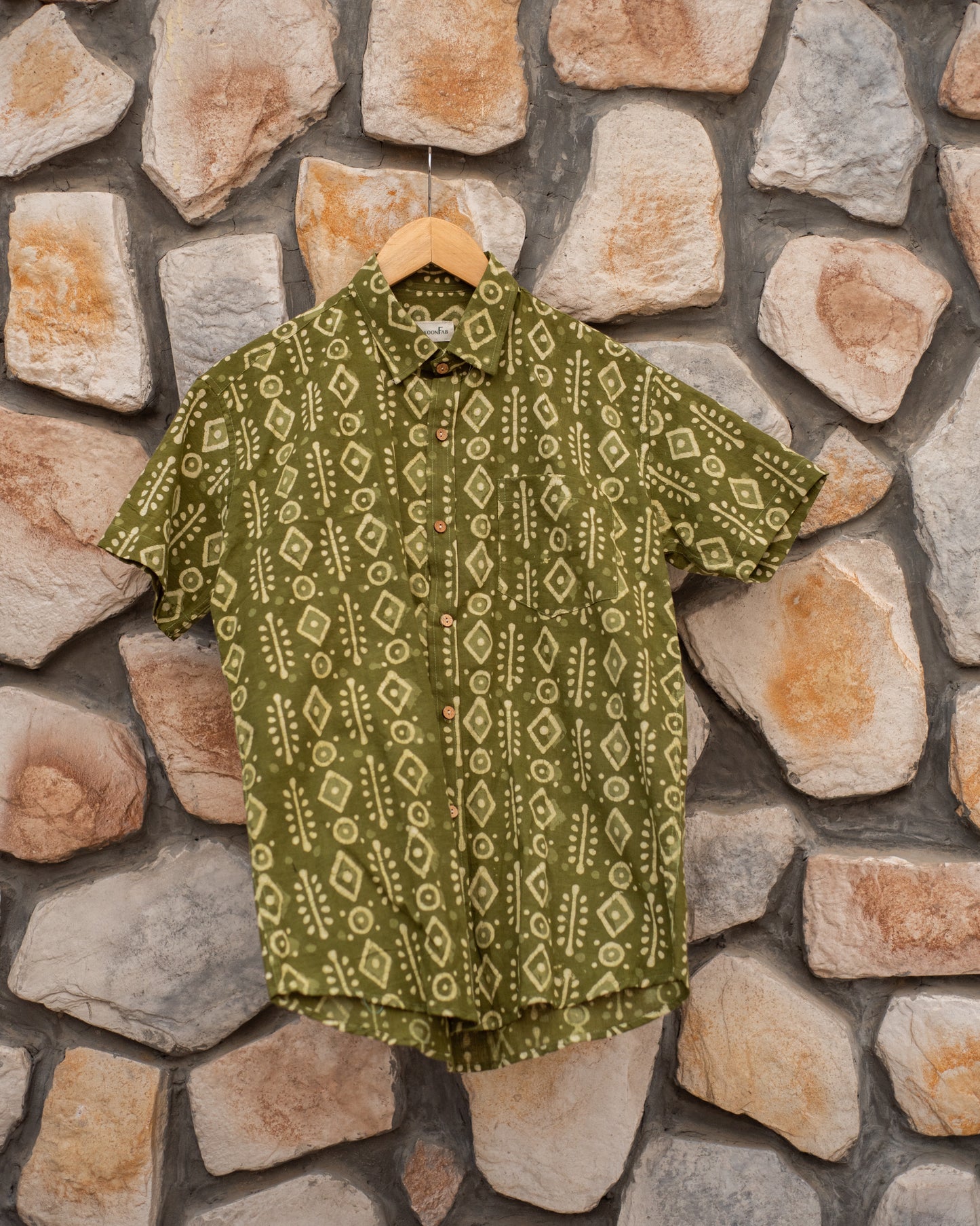 Hemlock Dabu Block Printed Cotton Shirt