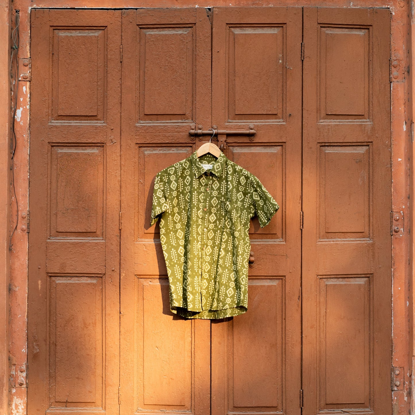 Hemlock Dabu Block Printed Cotton Shirt